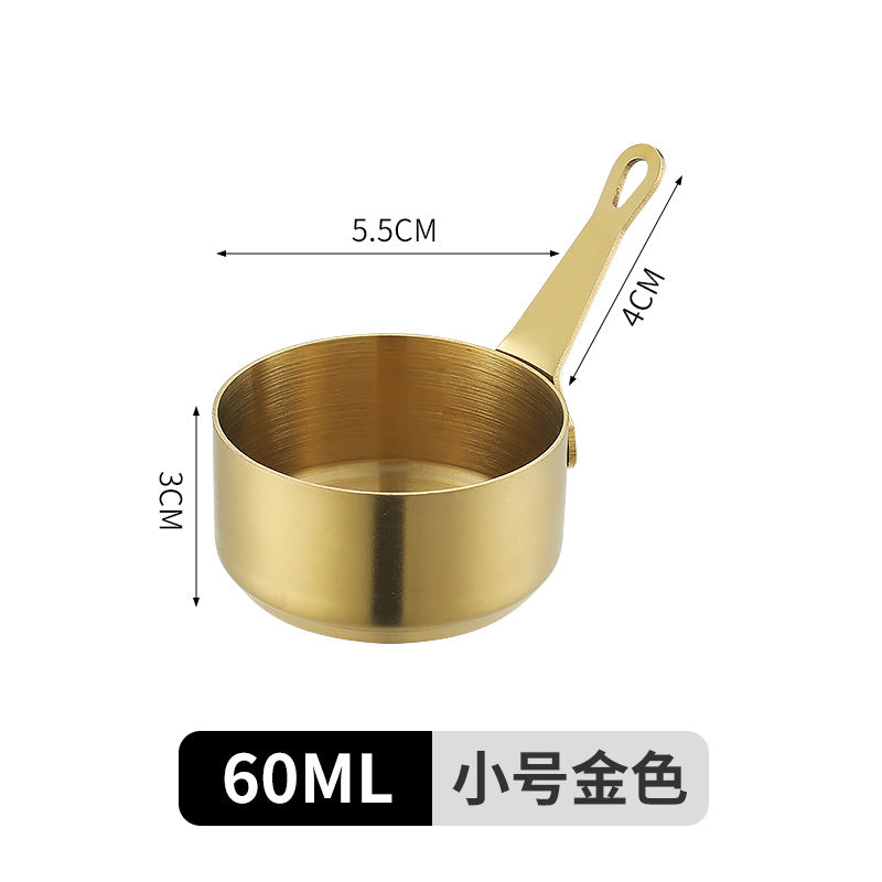 Stainless steel sauce cup with handle, commercial dipping dish, western steak sauce cup, juice cup, creative ketchup cup, tableware