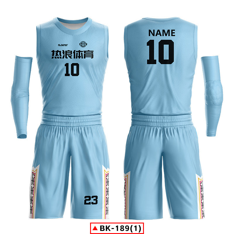 2024 new basketball jersey suit men's custom college student sports training game jersey American basketball jersey printing