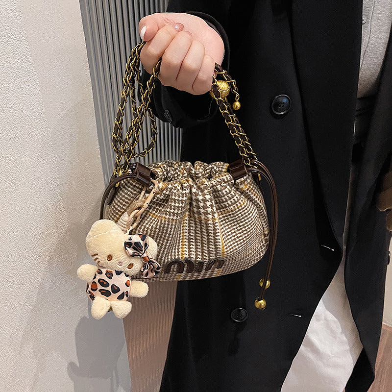 new arrival women's bag fashioneasiest for match shoulder crossbody satchel pleated bag classy sense of style armpit