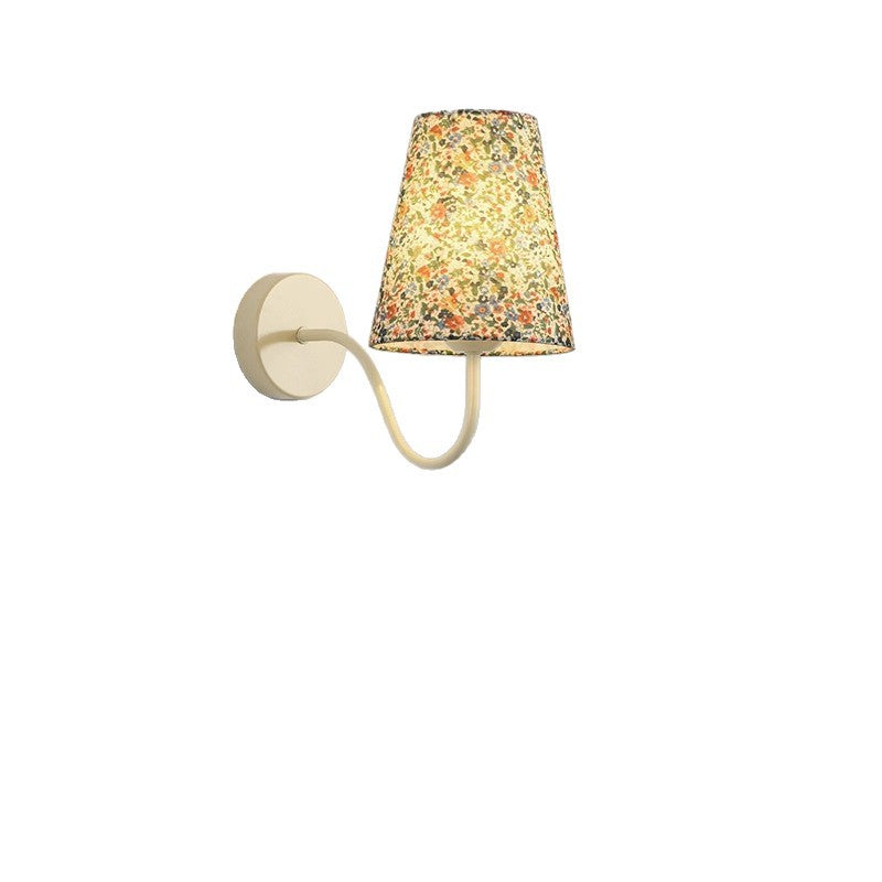 Wall lamp Modern simple French aisle Living room wall lamp Creative color printing Bedroom bedside wall lamp 1