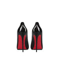 2024 spring new arrival: red sole rhinestone "queen bee" stiletto heels - black pointed-toe patent leather pumps, effortlessly chic and confident