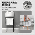 Amazon dining chair casual conference room plastic back chair thickened outdoor portable satchel chair stool foldable chair