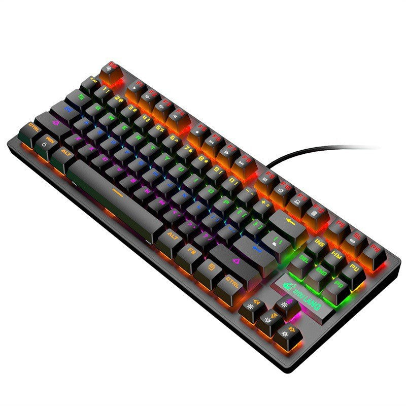 K2 mechanical keyboard - wired, mini, portable, 87-key - perfect for desktop gaming and esports