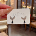 Sweet and cool style, accessible luxury, dark elegant, classy earrings, popular, cool, hip-hop, hot girl earrings, stylish accessories