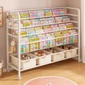 Kids bookshelf storage rack floor-standing picture book rack toy two-in-one storage rack simple reading area baby bookcase