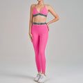 high waist hip lift and tummy control sling beautiful back running fitness sports intimates bra pants yoga suit for women