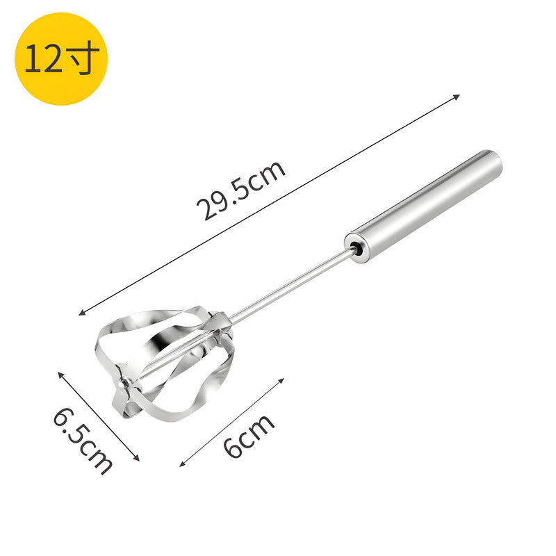 Stainless steel hand mixer - kitchen handheld whisk for eggs, whipping cream, and batters