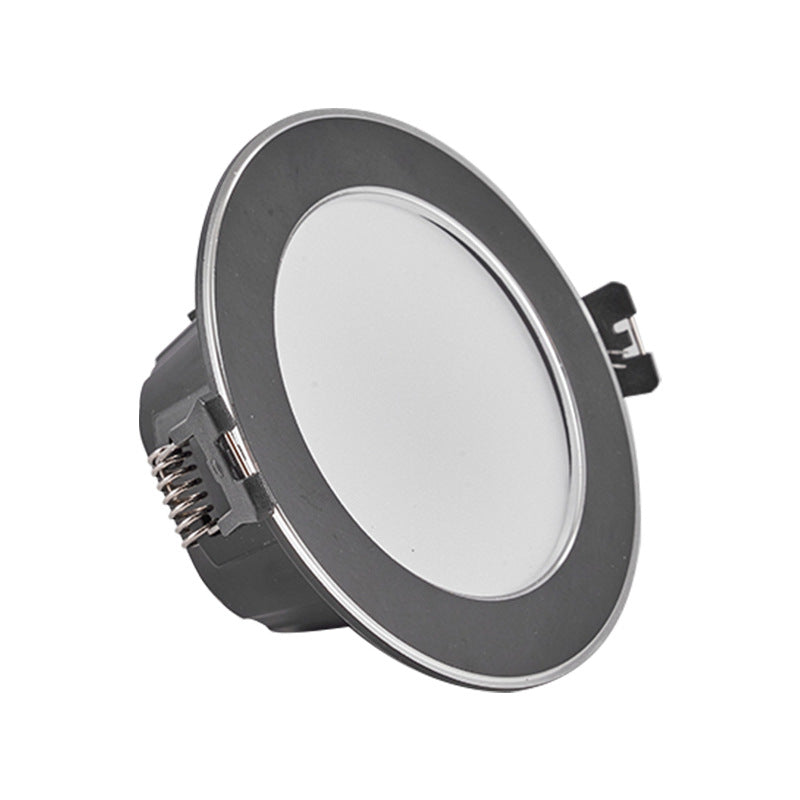 A7 household embedded LED downlight commercial lighting anti-glare ceiling light three-color light optional energy-saving home improvement spotlight