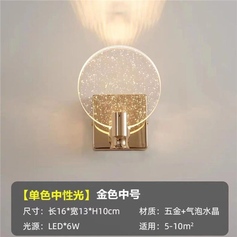 New arrival crystal wall lamp bedside lamp bedside wall lamp led wall lamp master bedroom room wall lamp casualpopular wall lamp