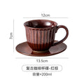 Japanese retro creative stoneware coffee ceramic mug - hand brew, vintage style, milk coffee, afternoon tea, office tea cup