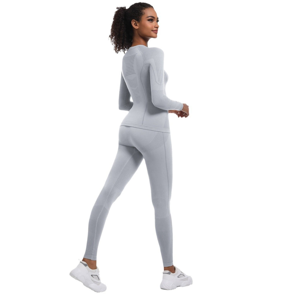 new arrival seamless long-sleeved yoga clothes for women, breathable tight sports ski clothes, outdoor running and cycling fitness clothes