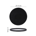 8inch meteor shower flat bottom round baking pan-black