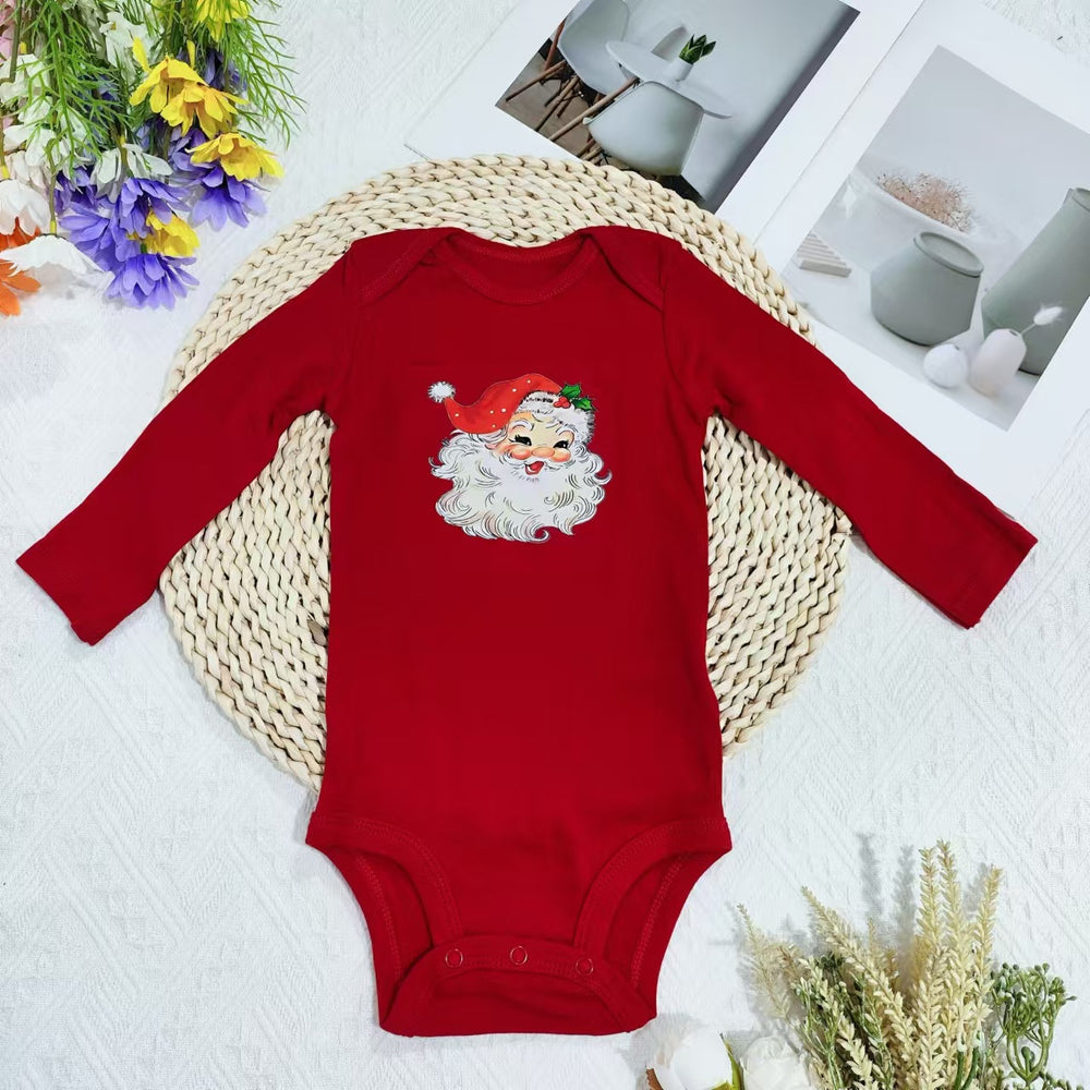 Original overstock: european & american style christmas romper for infants & toddlers - unisex, newborn, 100% cotton, one-piece crawling suit