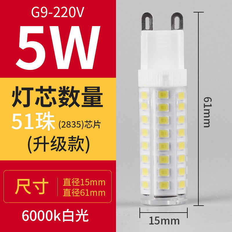 Led g4 bulb - super bright pin-in-pin led light source - small light bulb g9 crystal lamp corn bulb 220v