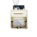Bathroom tissue box wall-mounted waterproof punch-free toilet paper holder tissue dispenser tissue rack tissue storage