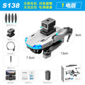 S138 brushless drone with 4-way obstacle avoidance, aerial photography quadcopter, optical flow positioning, high-speed, wind-resistant toy