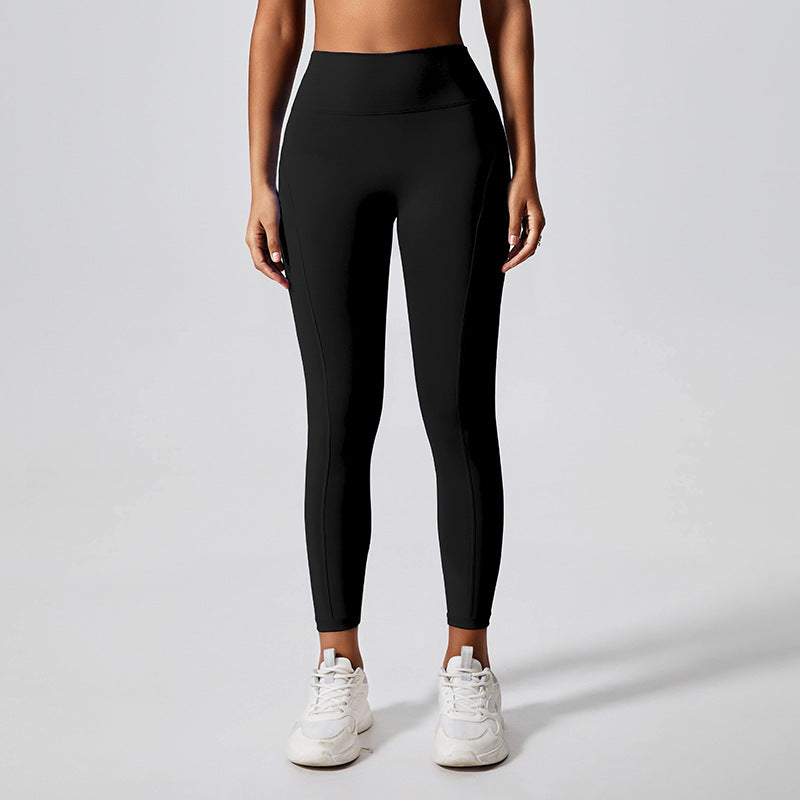 Eco-friendly fabric peach lift running yoga pants - butt lifting, shaping, slimming, tight-fit activewear leggings for fitness and exercise
