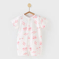 Baby romper - summer lightweight pure cotton short sleeve breathable cooling onesie