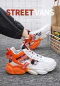 Autum men's shoes new arrival breathable high-top shoes men's trendyeasiest for match hidden heel sneakers casual dad trendy shoes