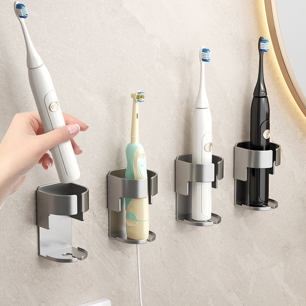 Electric toothbrush holder Shelf No punching Wall-mounted toilet Suction cup Self-adhesive Wall-mounted tooth storage base