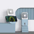 2026 cross-border desktop foldable mini fan, handheld usb high-velocity outdoor power bank neck fan - japanese & korean style