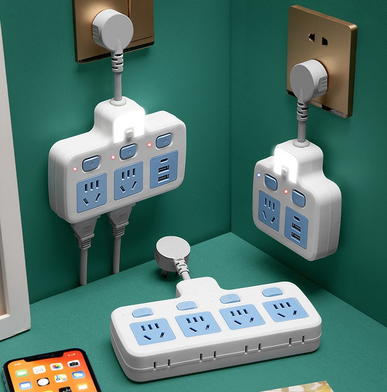 Multifunctional power strip socket for home power strip multi-slot usb cable power strip multi-purpose converter plug