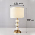 Pyralis creative art jade table lamp - natural nordic light luxury for bedroom, study, b&b, villa, and living room decoration