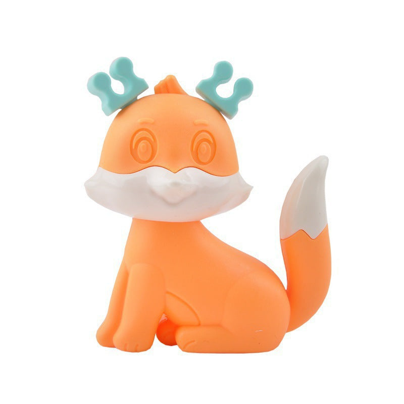 Cross-border  export newborn baby rattle soothing toy 0-1 year old tooth grinding stick boiled tooth glue manufacturer