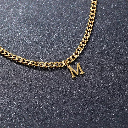European and american style 26 alphabet letter pendant anklet - gold stainless steel layered snake chain - trendy & unique jewelry