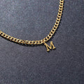 European and american style 26 alphabet letter pendant anklet - gold stainless steel layered snake chain - trendy & unique jewelry