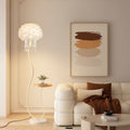 Luxury large living room tv cabinet home art decoration floor lamp crystal feather floor lamp