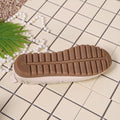 Plus size women's summer sandals: breathable, hollow-out leather, non-slip, flat, middle-aged and elderly women's shoes - clogs