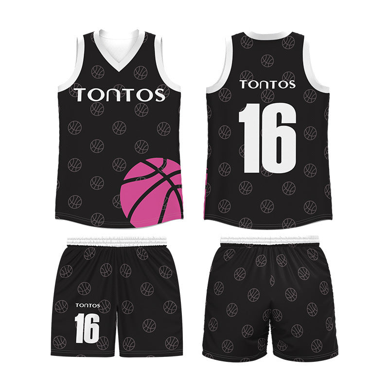 Adult game training jersey sports basketball jersey heat transfer quick drying jersey basketball jersey set custom printing