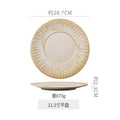 11.2inch shallow plate-kiln turns warm white