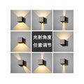 Led wall lamp hotel courtyard balcony waterproof stair aisle outdoor wall washer up and down light wall illumination light