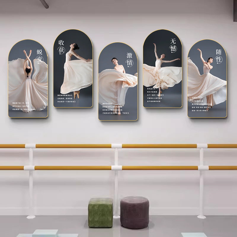 Ballet room wall decoration painting girl dance studio inspirational casual painting art training class institution wall painting