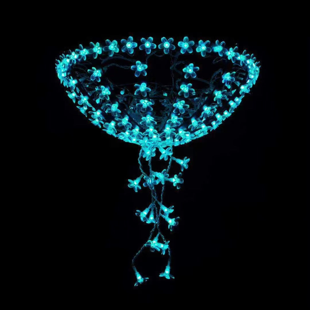 Umbrella hanging light outdoor waterproof lighting decoration hanging tree light urban street lighting atmosphere arrangement lantern string wholesale