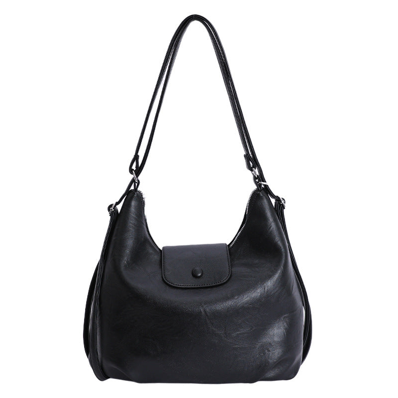 High-end retro large-capacity backpack for women, new 2025 autumn/winter versatile multi-functional crossbody tote bag