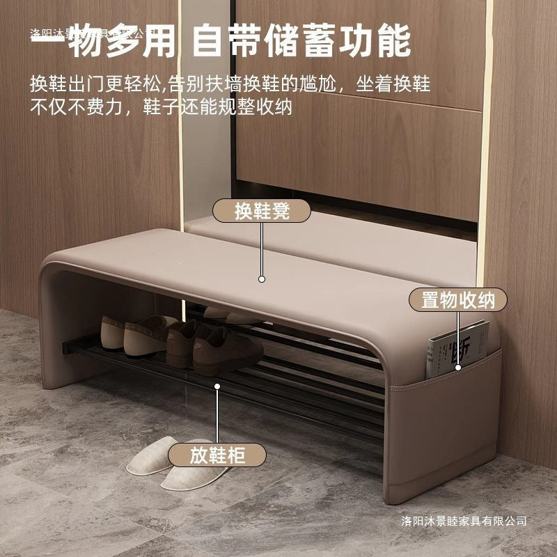 For home door shoe changing stool stool all-in-one shoe cabinet entrance shoe stool accessible luxury bedroom bench bench