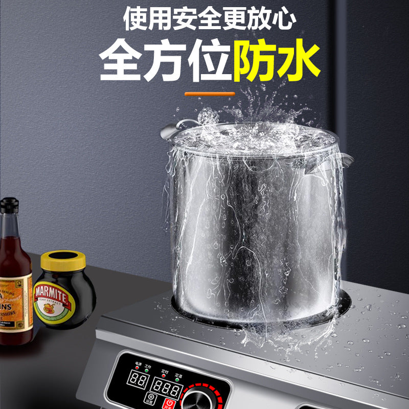 Commercial induction cooker multi-head 3500w high-power flat four-eye six-eye stove 4-head 6-head 8-head malatang clay pot stove