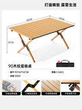 Outdoor foldable table egg roll table stalls convenient camping style table and chair suit picnic chair complete set of equipment supplies