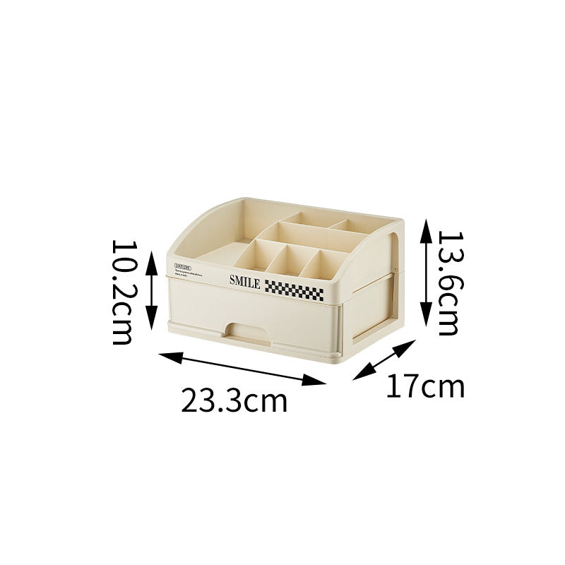 Desktop Cosmetics Storage Box Drawer Dust Mask Lipstick Makeup Brush Box Dresser Storage Shelf Cream Wind