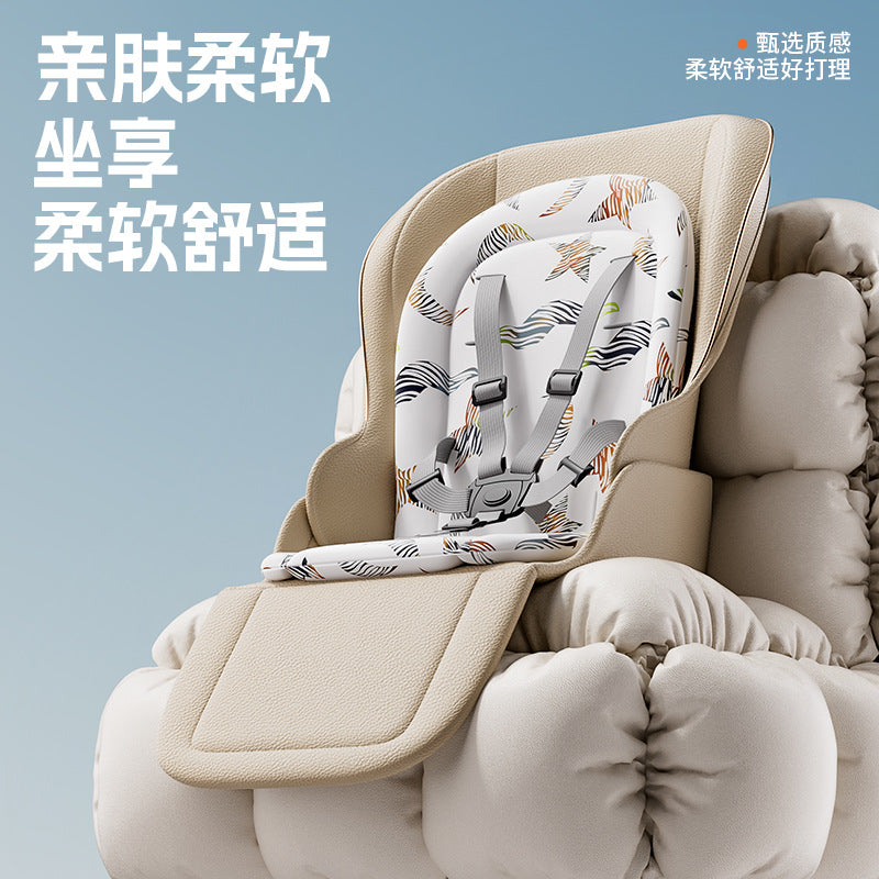 Baby high chair - multifunctional, foldable, portable dining chair for infants and toddlers - home use, rocking feature