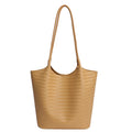 2026 spring new woven texture bag women's minimalist versatile underarm bag large capacity commuter tote shoulder bag