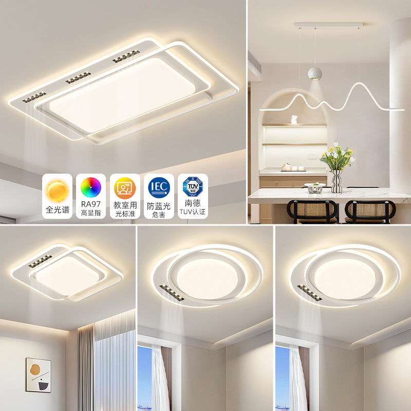 Cream wind living room main light modern simple atmosphere whole house lighting package 2025 new dining room bedroom ceiling light