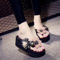 2025 summer new arrivals: 7cm high-heeled bear flip-flops - comfortable, versatile, non-slip, and stylish beach sandals