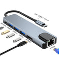 5-in-1 docking station gigabit network card suitable for macbook laptop docking station pd100wpd fast charging