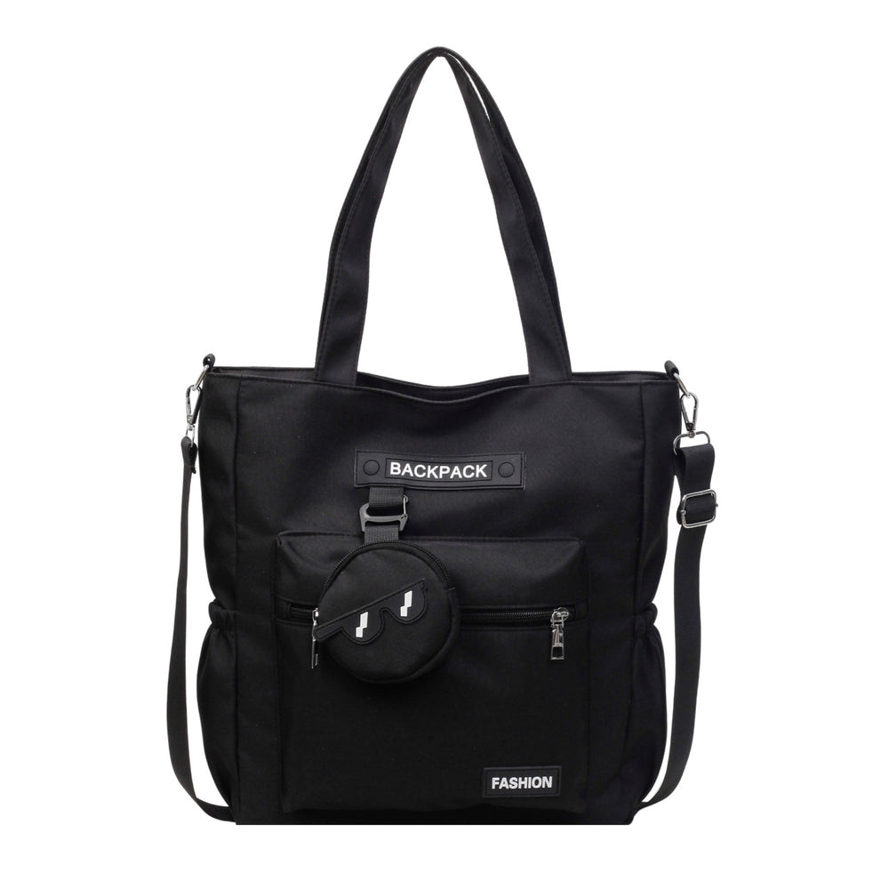 High-value, college-style, large-capacity tote bag - minimalist fashion storage bag, extra-large capacity casual shoulder bag