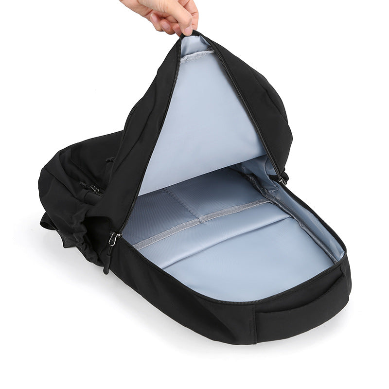 Cross-border fashion large-capacity couple backpack, simple commuter travel backpack, versatile trend high school student schoolbag