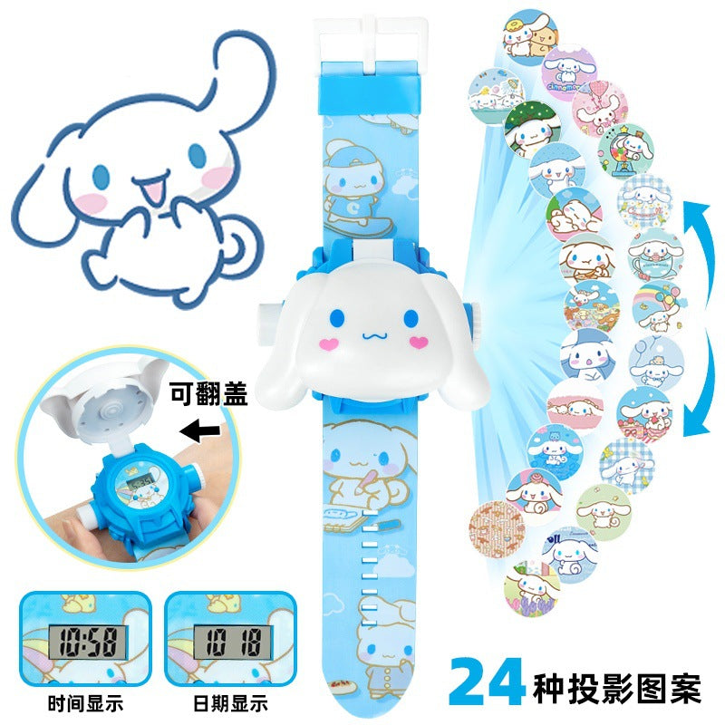 Culuo children's electronic projection watch mi girl children's day gift sanrio melody princess luminous toy